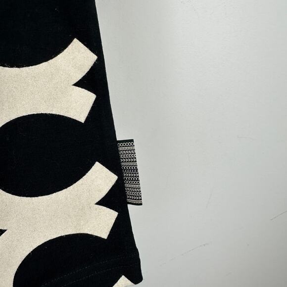 Marc Jacobs The Monogram Baby Tee Shirt Black Ivory Logo Crewneck Small NWT - Picture 8 of 11